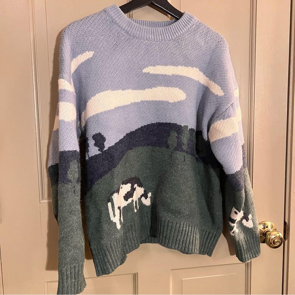 AELFRIC EDEN COW SWEATER | SMALL